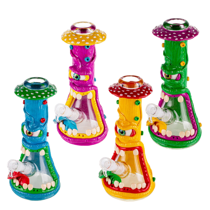 Amsterdam | One-Eyed Mushroom Creature Glass bong QG196