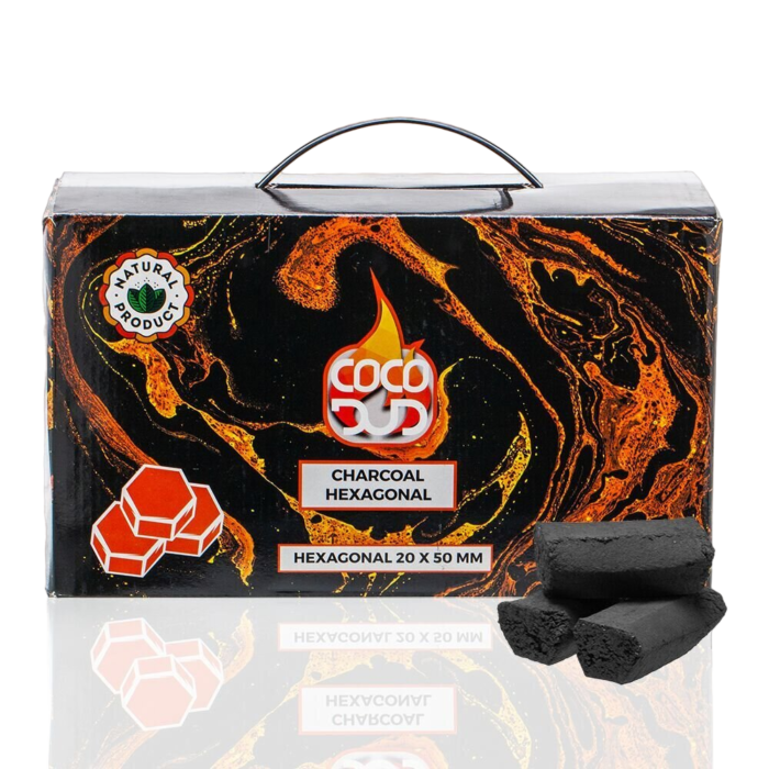 Węgielki DUD Shisha | CoCo DUD Hexagon Shape-Charcoal 17343-HEXA