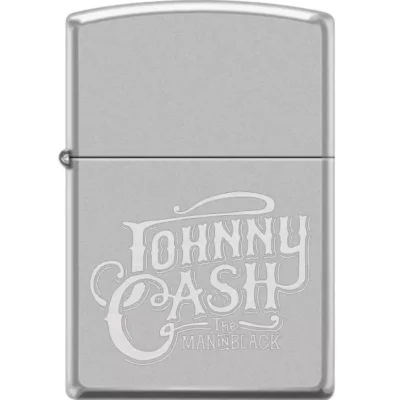 ZIPPO - JOHNNY CASH SATIN CHROME