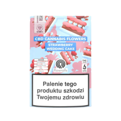 Strawberry Wedding Cake susz konopny CBD z akcyzą 1g