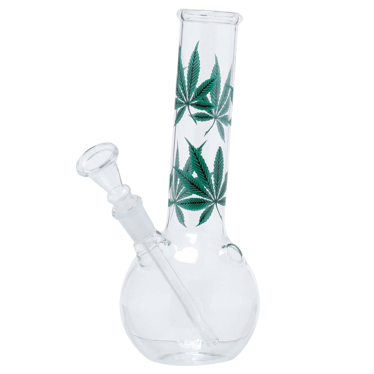 Bongo Leaf | Multi Leaf Glass Bong- H:22cm – Ø:36mm – Socket:14.5mm [01121]