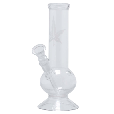 Bongo Sand | Leaf Glass Bong - H:21cm - Ø:40mm - Socket:14.5mm [01192]