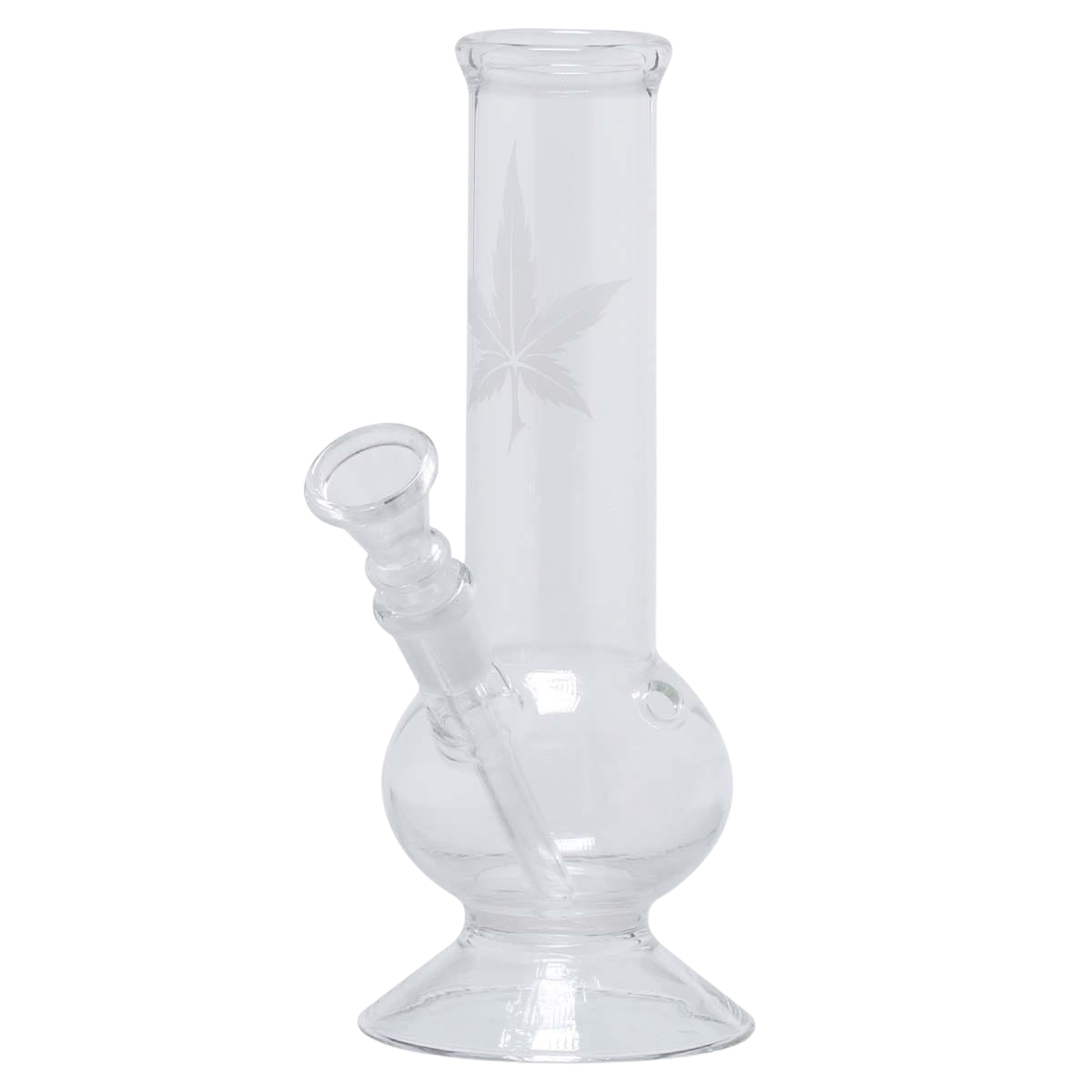 Bongo Sand | Leaf Glass Bong – H:21cm – Ø:40mm – Socket:14.5mm [01192]