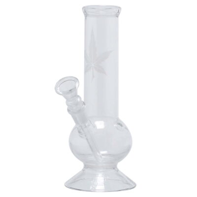 Bongo Sand | Leaf Glass Bong - H:21cm - Ø:40mm - Socket:14.5mm [01192]