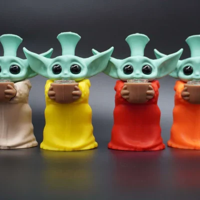 Fajka wodna yoda stojąca ET23