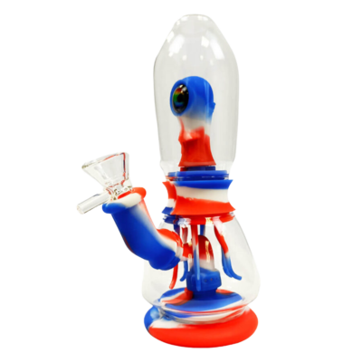 Bongo Alien Octopus Glass-Silicone Bong 20cm (65383)