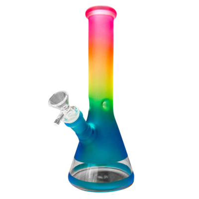 Bongo Rainbow Gradient Blue Glass 25cm [59573]