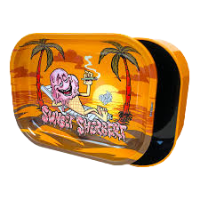 Best Buds Tin Box Rolling Tray with Storage, Sunset Sherbet [51576]