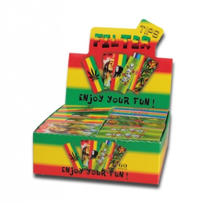 Tipy BREIT Filter Tips Rasta tricolored (451744)