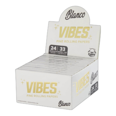VIBES Rolling Papers Fatty with Tips Blanco Ultra Wide [72668]