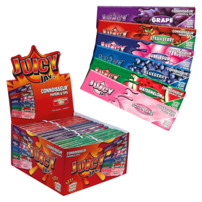 JUICY JAY'S | Connoisseur King Size Slim Mix Papers + Tips (24 Booklets) [17717]