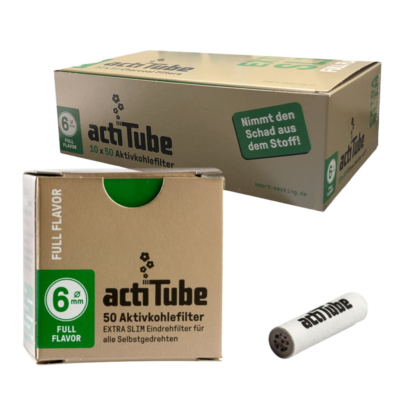 ActiTube Gold Extra Slim Filters 6mm [40424]