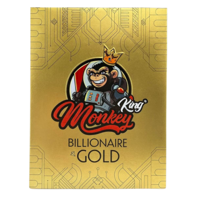Monkey King Billionaire Gold KS Unbleached Ultrathin Rolling Papers  [382619]