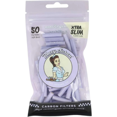 Filterki Purize XTRA Slim x Blazy Susan LILA 50 szt. śr. 6 mm