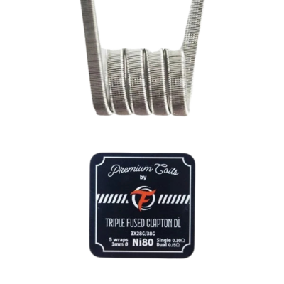 Triple Fused Clapton DL Ni80 0.30Ω New Version (10pcs) - Fumytech