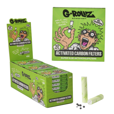 G-Rollz | Activated Carbon Filters - Ø6mm Green - 10 Tips per Pack  [GR2050D-DIS]