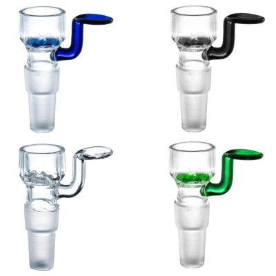 Bong Glass Bowl Holder with Screen Dual Size 14mm and 18mm [29277]