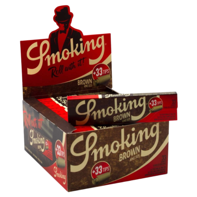 SMOKING | Brown King Size Papers + Tips [17098]