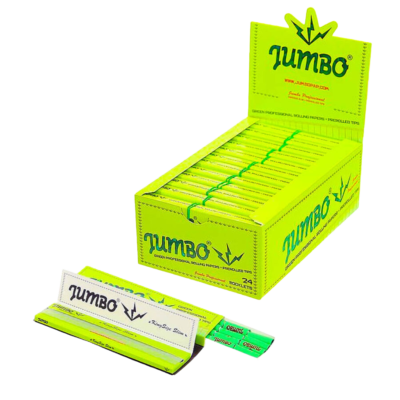 Jumbo Green Professional Rolling Papers with Prerolled Tips [50650]