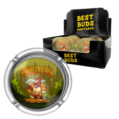 Best Buds Large Glass Ashtrays Gorilla Glue [44827]