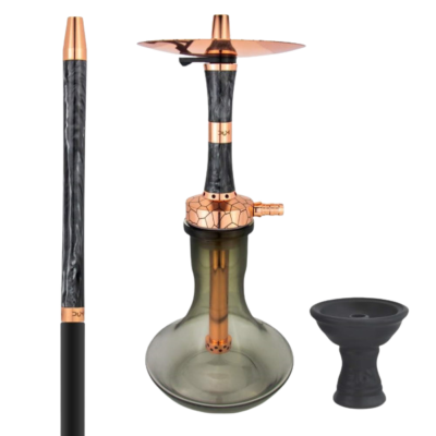 Shisha DUM - KAZAN Small Gold Black SS68 - 45cm