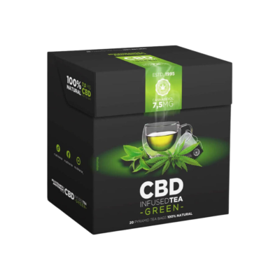 Green Tea Pyramid Bags Infused with 150mg CBD  [70526]