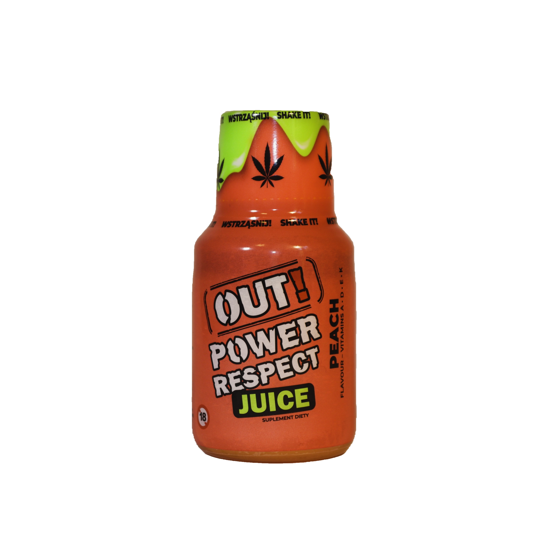 Shot Konopny OUT! Power Respect 650MG CBD - Peach
