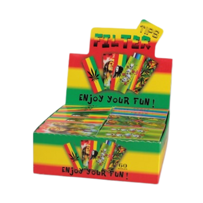 Tipy BREIT Filter Tips Rasta tricolored (451744)