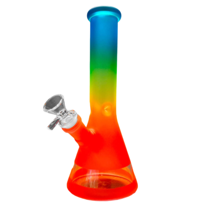 Bongo Rainbow Gradient Orange Glass Bong 25cm (59572)