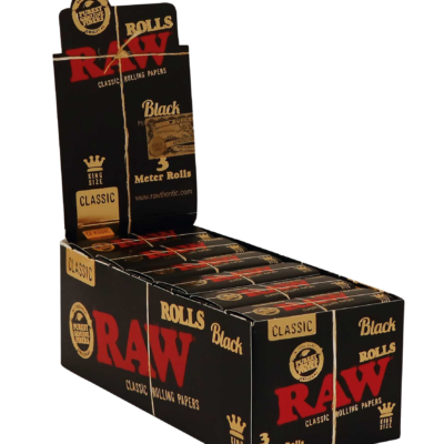 Bletki RAW Classic Rolls Black KS 3m Box/12 - 3m [716165253778] [14542]