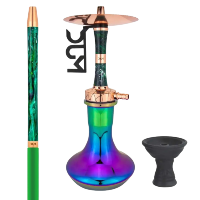 Shisha DUM - KAZAN Small Gold Green Rainbow - 45cm