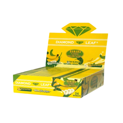 Diamond Leaf Flavored Rolling Papers, Banana Flavored [74248-1]